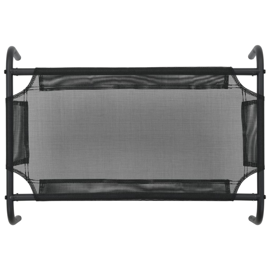 Elevated Dog Bed Black S Textilene